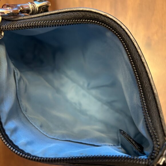 Coach Zip Wristlet Signature Patent Leather Small Black - Picture 7 of 13